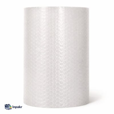 Inpakr Noppenfolie - 75cm x 100m - 10mm Nop - Bubbeltjesplastic Rol - Bubbelfolie Luchtkussenfolie - Transparant