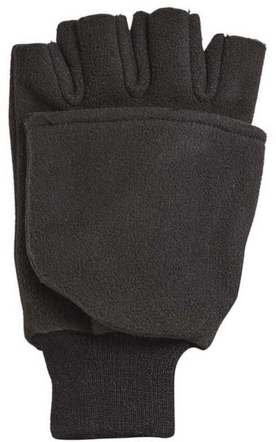 Kinetic Wind Stop Fold Over Mitt Handschoenen Zwart XL