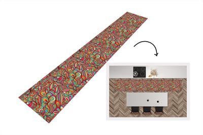 Keukenloper 300x50 cm - Keukenmat vinyl Design - Jaren 70 - Fantasy - Kleur - Keukenmatten loper - Keuken vloerkleed tapijt