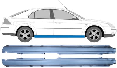 Volledige dorpel voor Ford Mondeo 2000-2007 / Links + Rechts / Set