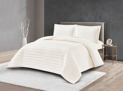 Lavella Hale Bedsprei Set 3-delig - Wit - 260x240cm