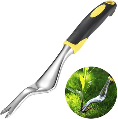 Onkruidtrekker - Onkruidbestrijding - Tuingereedschap - Onkruidwieder - Duurzame Onkruidsteker - tuinschop - Onkruidverwijderaar - Onkruid Verwijderen - roottool - Aluminium - Handgereedschap - Tuinieren - Voorjaar - Ergonomisch - Voor Tuin & Gras