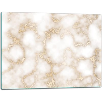 TMK ArtDeko Serie - Snijplank Glas - 52x40cm - Marmer Motief - Hittebestendig