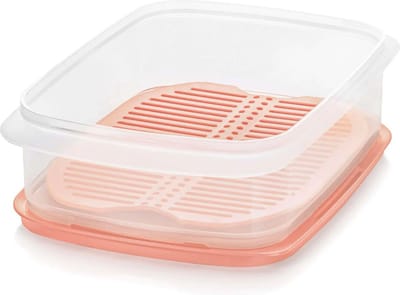 Tupperware Vleeswarenschaal met rooster