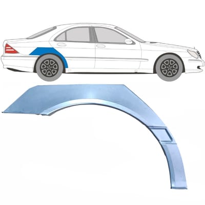 Reparatiepaneel achterspatbord voor Mercedes S-Class W220 1998-2005 / Rechts