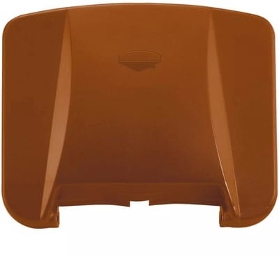 HENDI Deksel voor afvalbak - polypropyleen - hygienische afsluiting - 50,5 x 41,5 cm - bruin