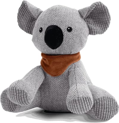 Draaideurstopper - Deurstopper dier - Tochtvrij houden - Met zand gevuld - 22 x 23 x 18 cm - Koala Kalle