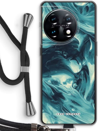 Case Company® - Hoesje met koord geschikt voor OnePlus 11 hoesje met Koord - Dreaming About Whales - Telefoonhoesje met Zwart Koord - Bescherming aan alle Kanten en Over de Schermrand