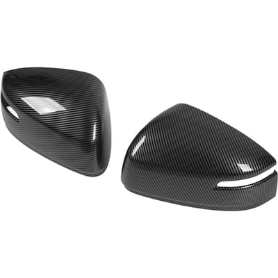 2 Stuks Zijspiegelkappen Koolstofvezelpatroon Deurspiegelkappen Vervanging voor Land Cruiser Lc300 2023 black