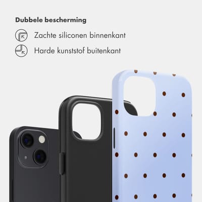 Selencia Hoesje - Geschikt voor Apple iPhone 13 Pro - Backcover - Happy Dots Digital Sky