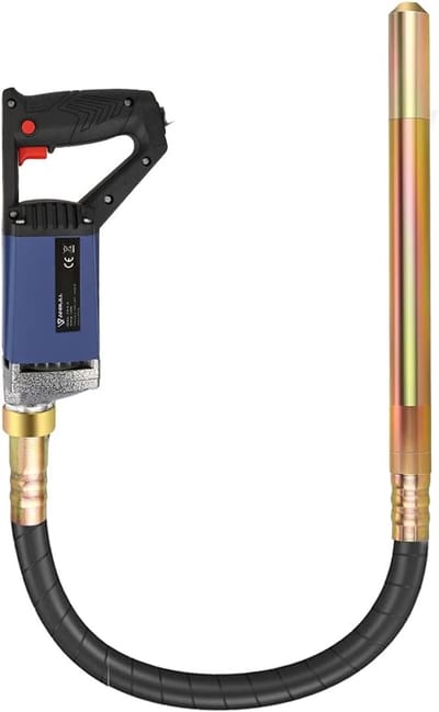 Beton Vibrator - Betonverdichter Schudder - Beton Verwerken - Krachtige 1300W Motor - 35mm Diameter 1M Slang