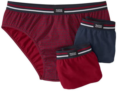 ATLAS FOR MEN - Set van 3 comfortabele onderbroeken - Heren - Verkrijgbaar in grote maten - 5XL