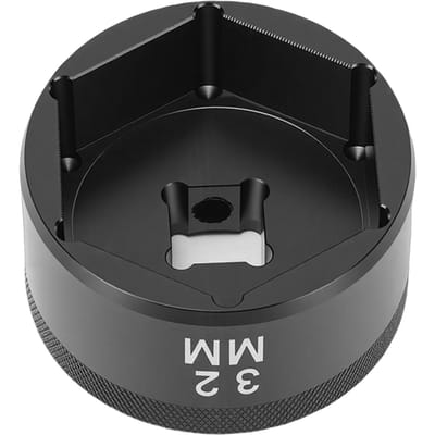 32mm Fietsvork Topcap Dopsleutel Gereedschap Metaal 3/8 Inch Ratel Aandrijving Interface Vervanging voor Fox 36 38 40 Serie black