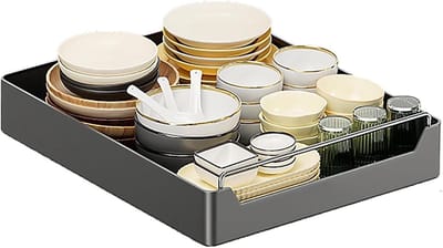 Uittrekbare kast organizer - Schuiflade voor kast - Keuken organiseren - Verstelbare en flexibele pasvorm - 40 cm breed