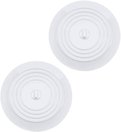 Silicone Bad Stopper - Afvoerplug Bad - Water Dicht Houden - Flexibele Zuignap Vorm - 15 cm Diameter - Wit