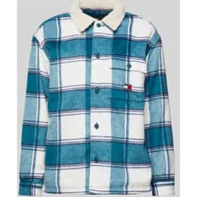Regular fit overhemdjack met knoopsluiting, model 'CHECK SHERPA'