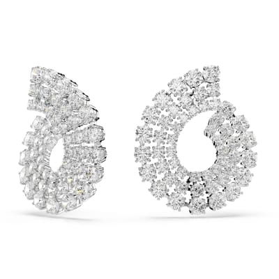 Swarovski 'Matrix Tennis' Dames Oorbellen van Base Metal - Zilver 5705834