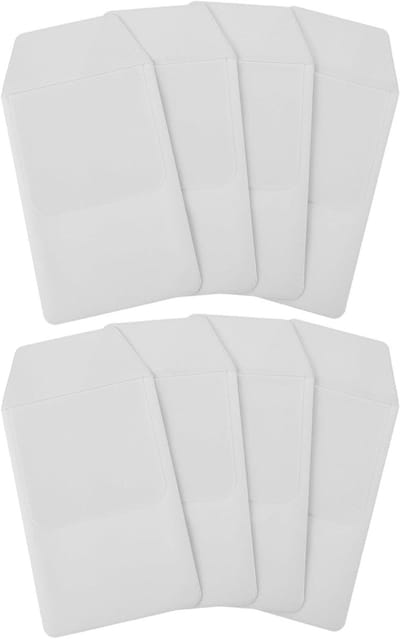 Zakbeschermer Pennenhouder - Pen Organizer - Kleding Beschermen - Inktbestendig PVC - 8 Stuks - Wit