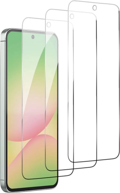 Podec Screenprotector geschikt voor Samsung Galaxy A57 - Gehard Beschermglas - Transparant en Krasbestendig - Tempered Glass Screen Cover - 3 Stuks