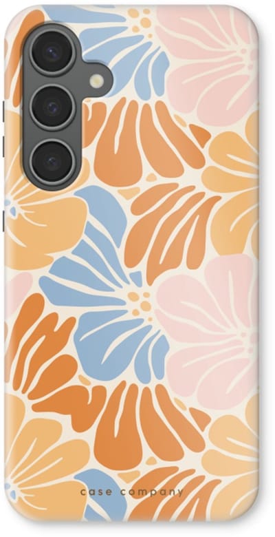 Case Company® - Hoesje geschikt voor Samsung Galaxy S24 Plus hoesje - Flowers Pattern 2 - Tough Case - Maximale Bescherming alle Kanten en Schermrand