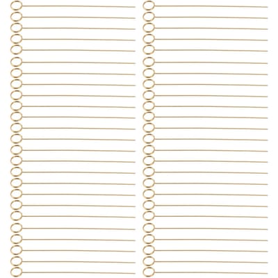 Lot de 50 pinces à fleurs réutilisables en fil métallique doré, porte-cartes floral, porte-mémo photo de 15 cm beige