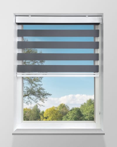 Duo Rolgordijn Lichtdoorlatend - Grijs - 100x240cm