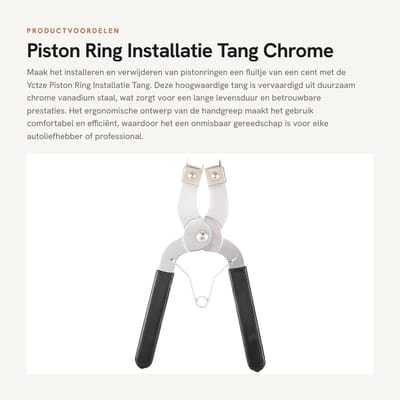 Dailygoods- Zuigerveren Installatietang - Ringexpander - Chrome Vanadium Staal - Duurzaam - Eenvoudig - Snelle Installatie