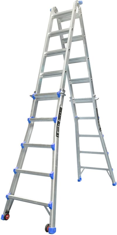 ALDORR Home - Multiladder Uitschuifbare Vouwladder 4x5 - 5,20 meter