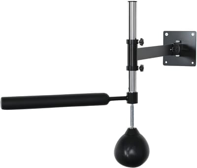Speedball Bokszak Set voor Wandmontage – Reflex Bokszak met Stootstang – Zwart
