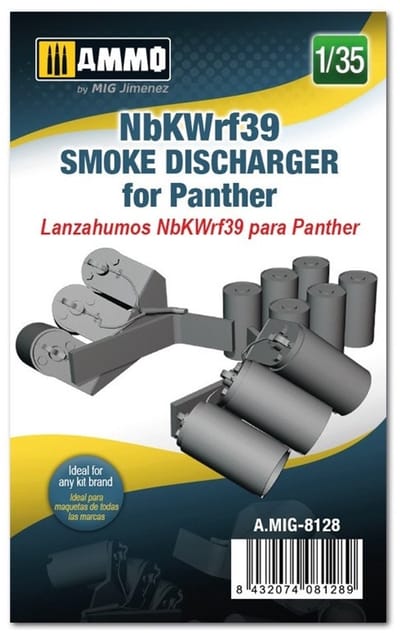 AMMO by Mig Jimenez Modelbouwpakket - AMMO MIG 8128 NBKWRF39 SMOKE DISCHARGED for Panther Resin onderdeel - 1:35 - Modelbouw