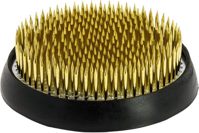 Kenzan rotondo 71 mm - Bruin - Ideaal voor Ikebana bloemschikken