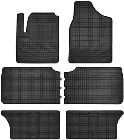 Wielganizator SolidPRO - Rubber Autotapijten - Volkswagen Sharan I - Zwart - 7-zitter