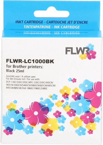 FLWR - Cartridges / Brother LC-970BK / LC-1000BK / zwart / Geschikt voor Brother