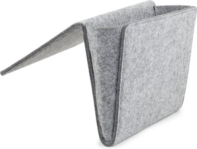 Bedside Pocket – Opbergzak voor je bed - Woonaccessoires – Vilt – Grijs – Medium
