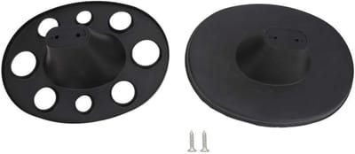 Praktische accessoires voor haarborstels - Plastic kamhouder en haarborstelhouder voor thuisgebruik in de badkamer (zwart)