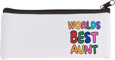 Akyol - world's best aunt Etui - Tante - beste tante - verjaardagscadeau - cadeau voor tante - gift - kado - 20 bij 9 cm