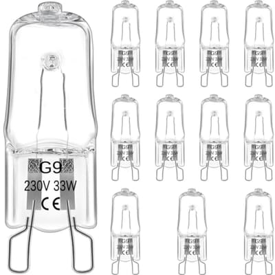 Dimbare G9 Halogeenlampen 33W 230V - 12 Stuks Warm Wit 2800K