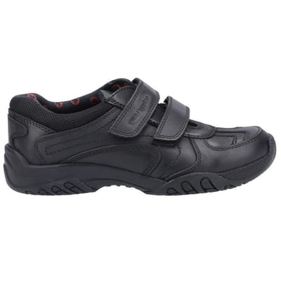 Hush Puppies Jongens Jezza 2 Leren Schoolschoenen (Zwart)
