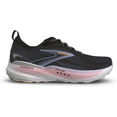 Brooks Glycerin GTS 22, Vrouwen, Zwart, Hardloopschoenen, maat: 36,5