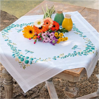 Vervaco - Tafelkleed kit - Eucalyptus - PN-0206972 - Borduren - Borduurpakket - Borduurpakket volwassenen - Borduurpakket kind