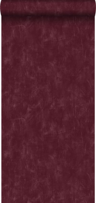 ESTAhome behang geschilderd effect bordeaux rood - 53 cm x 10.05 m - 148724
