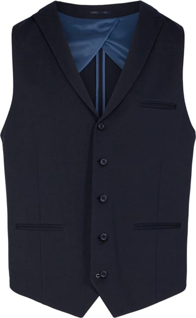 Sunwill 701710 Men’s Extreme Flexibility Waistcoat in Modern Fit gilet Donkerblauw | Maat 44