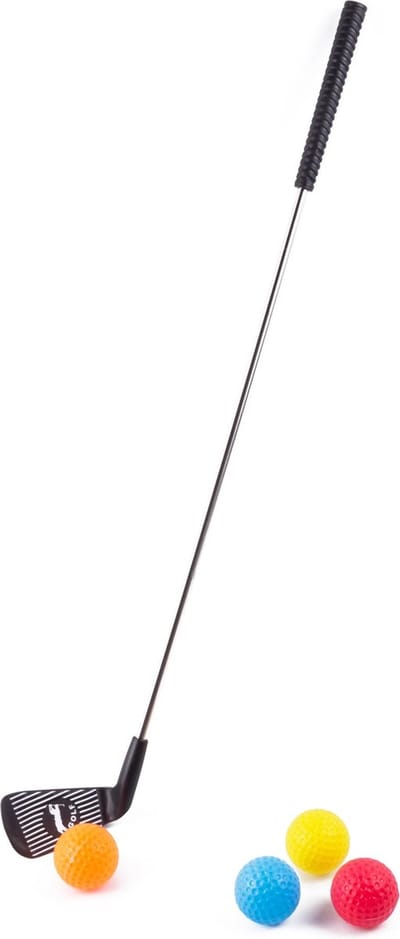 Benson Speelgoed golfset - chipper - 4 ballen - 68 cm - kleurrijk - binnen en buiten