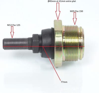all balls triangle kogelgewricht voor quad can-am 330 outlander 2004 tot 2005 42-1036 / nieuw boven voor