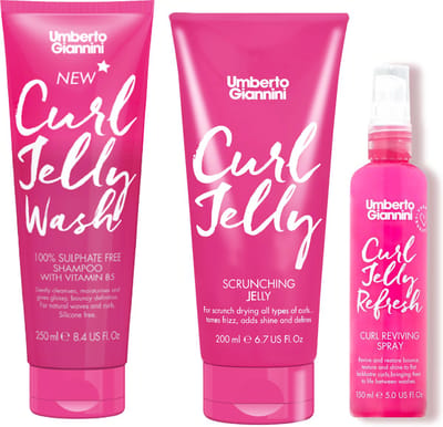 Umberto Giannini Curl Haarverzorging Geschenkset – Voor Krullend & Pluizig Haar – Shampoo, Gel & Spray – Vegan & Dierproefvrij