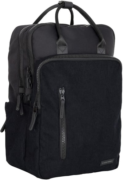 New Rebels Ribbi Milwaukee – Laptoptas Schooltas Werktas 15.6 inch Laptopvak Rugzak Rib Fabric 18L Zwart