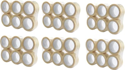 Verpakkingstape - PP Acryl - Transparant - 1 pakket met 36 rollen van 100m