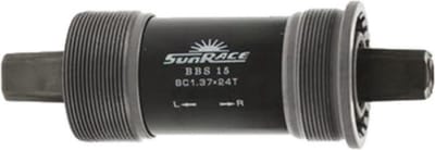 Sunrace Trapas vierkante as - Aluminium behuizing - 68/127 mm - Zilver - BSA draad