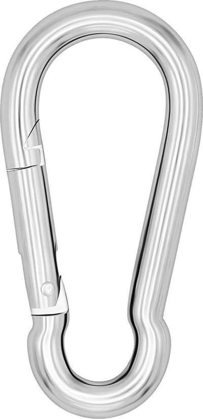 Verzinkt SWL Karabijnhaak 6x60mm: 120kg