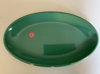 Melamine ovale schaal mint small